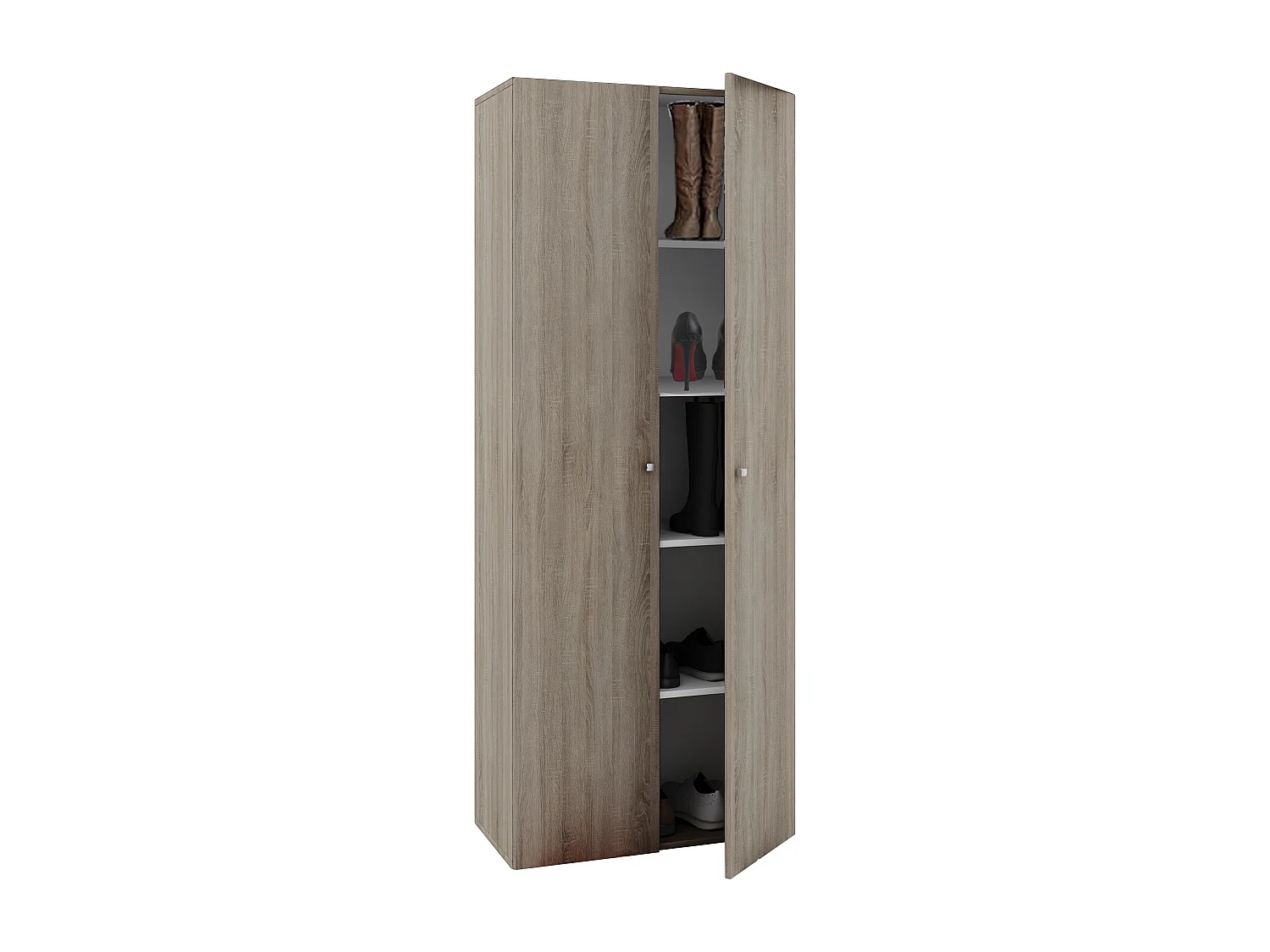 Shoe cabinet Vandol Sonoma oak (Sägerau) W. 70 x H. 178 x D. 40 cm