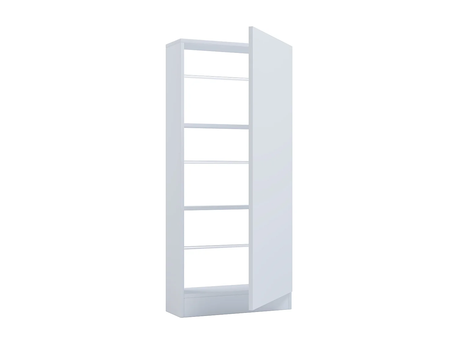 Shoe cabinet Fulisa White H. 112 x W. 50 x D. 17 cm