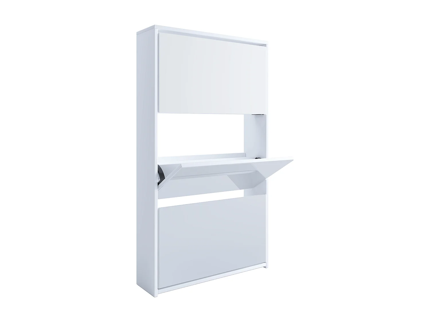 Shoe cabinet Stido White H. 112 x W. x 63 x D. 17 cm