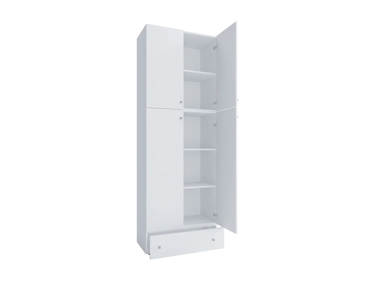 Shoe cabinet Lona White H. 200 x W. 70 x D. 39 cm