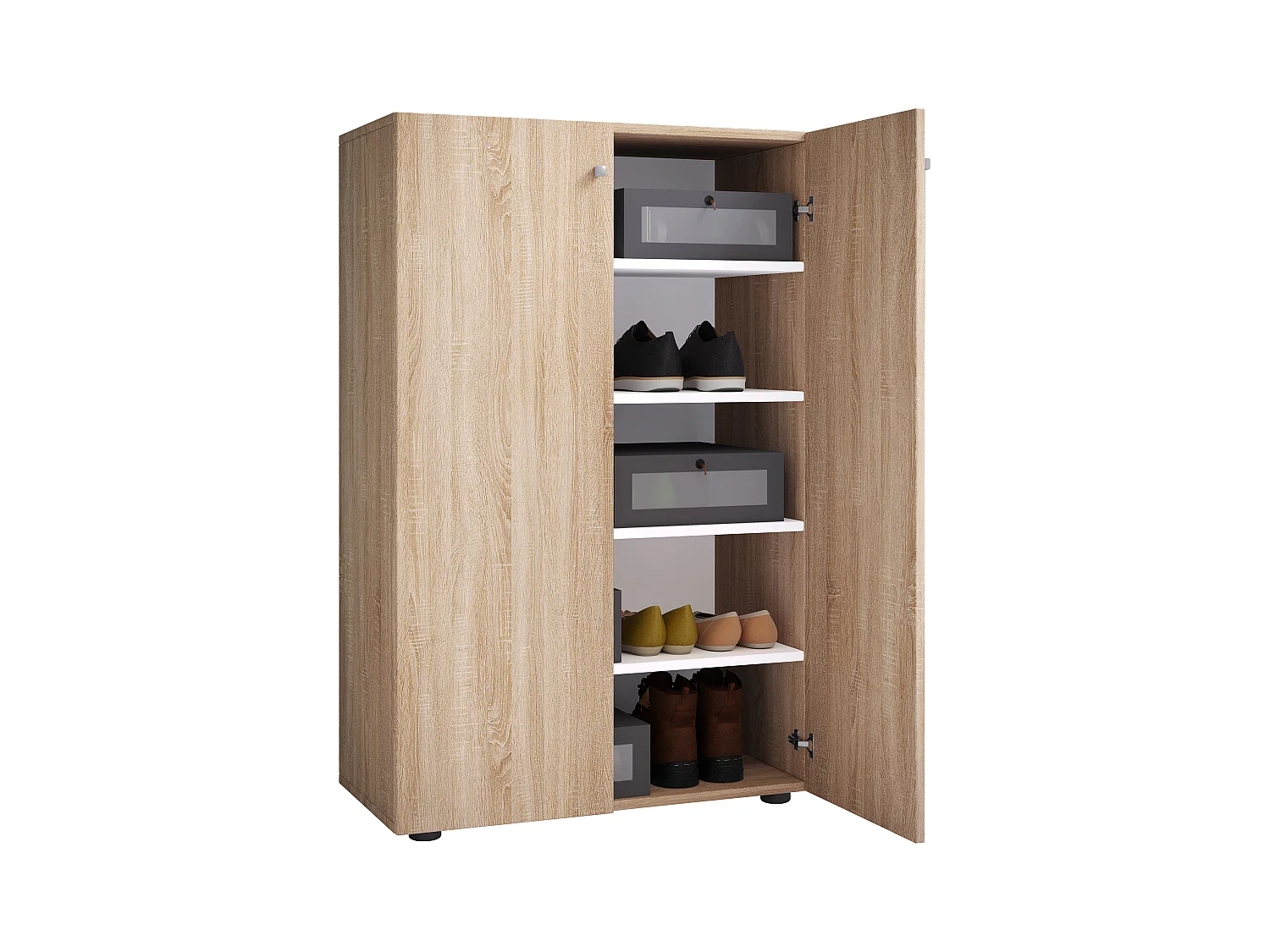 XL Wood Grote schoenenkast Lona 5