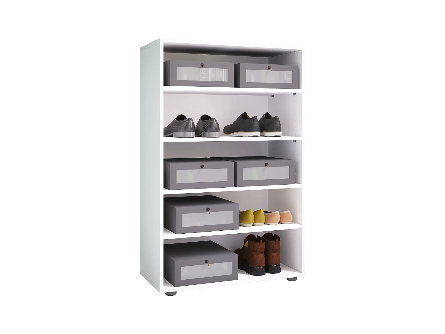 Shoe cabinet Lona White H. 110 x W. 70 x D. 37 cm