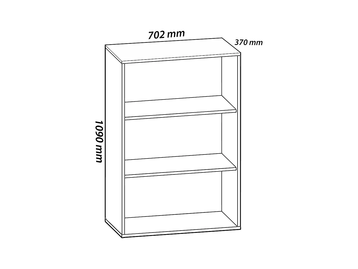Shoe cabinet Lona White H. 110 x W. 70 x D. 37 cm