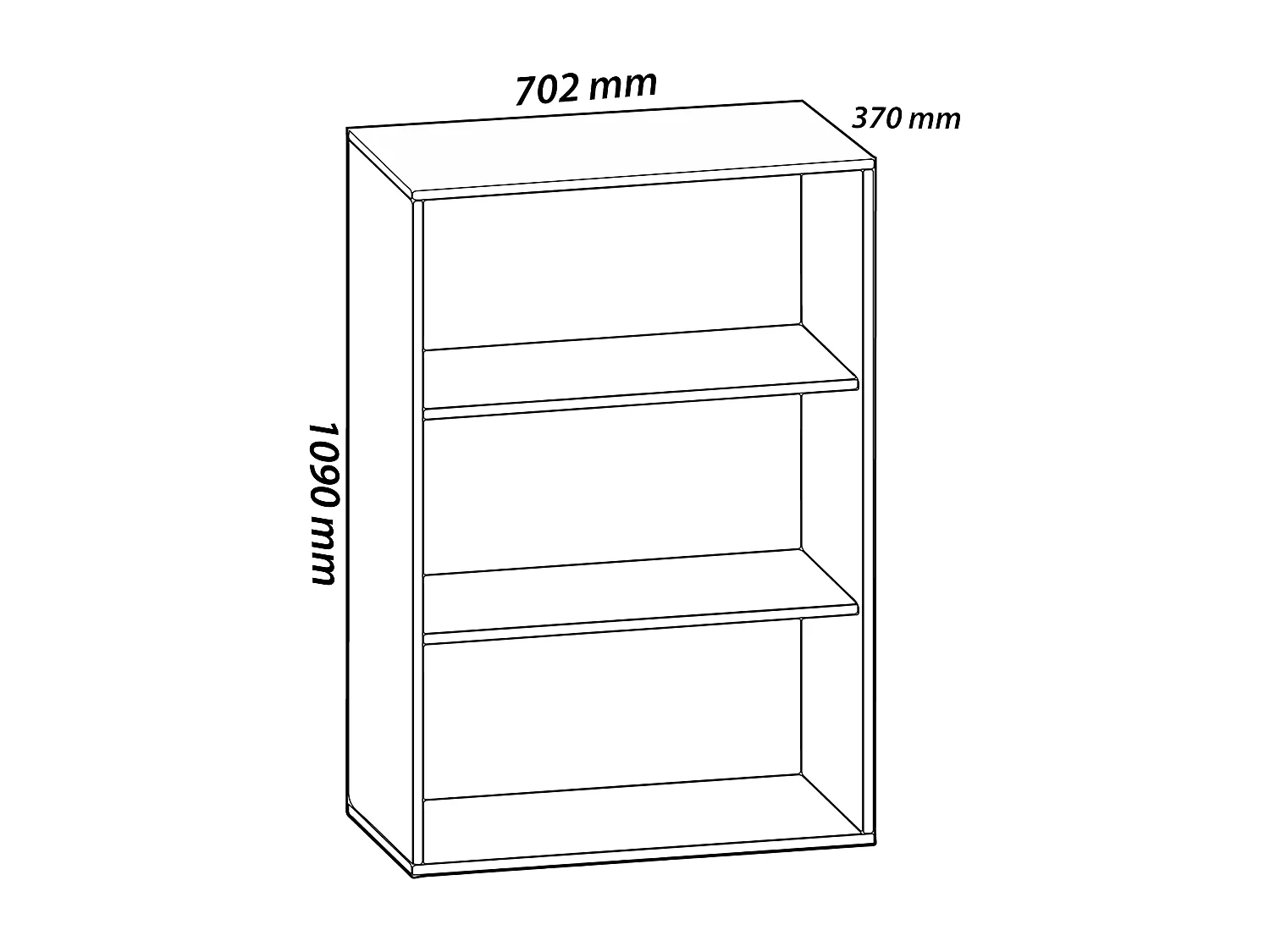 Shoe cabinet Lona Book H. 110 x W. 70 x D. 37 cm