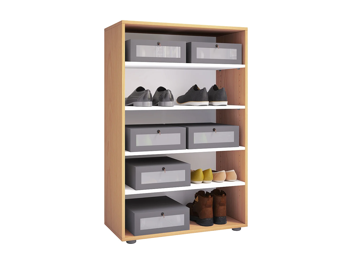 Grande armoire à chaussures porte-chaussures Lona 5