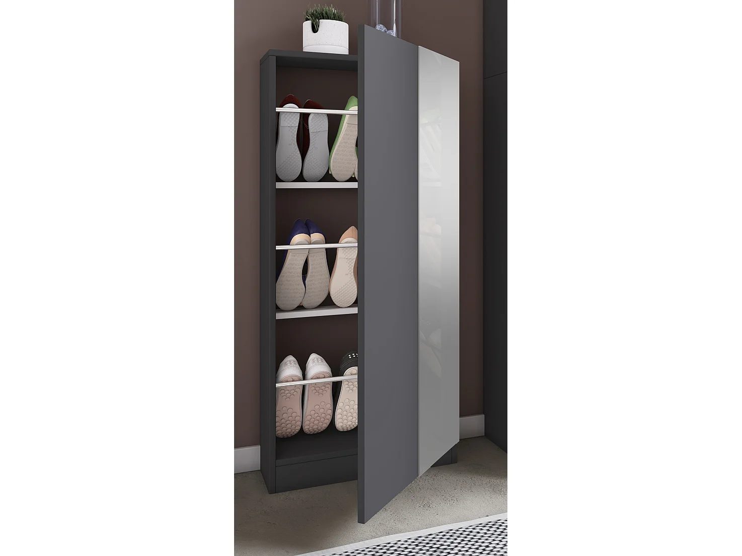 Schuhschrank Schuhregal Fulisa L Spiegel