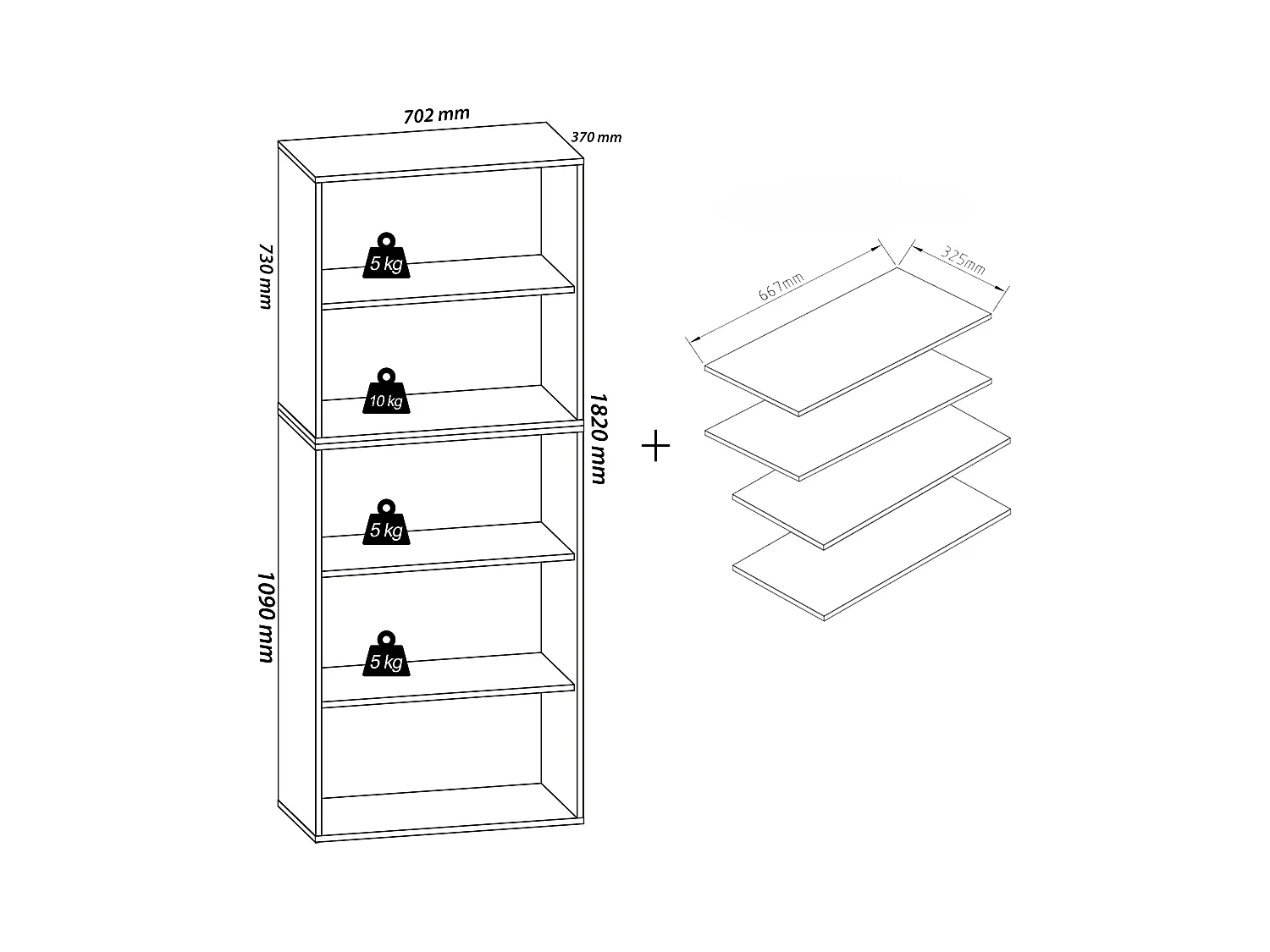 Scaffale per scarpa grande Lona 9