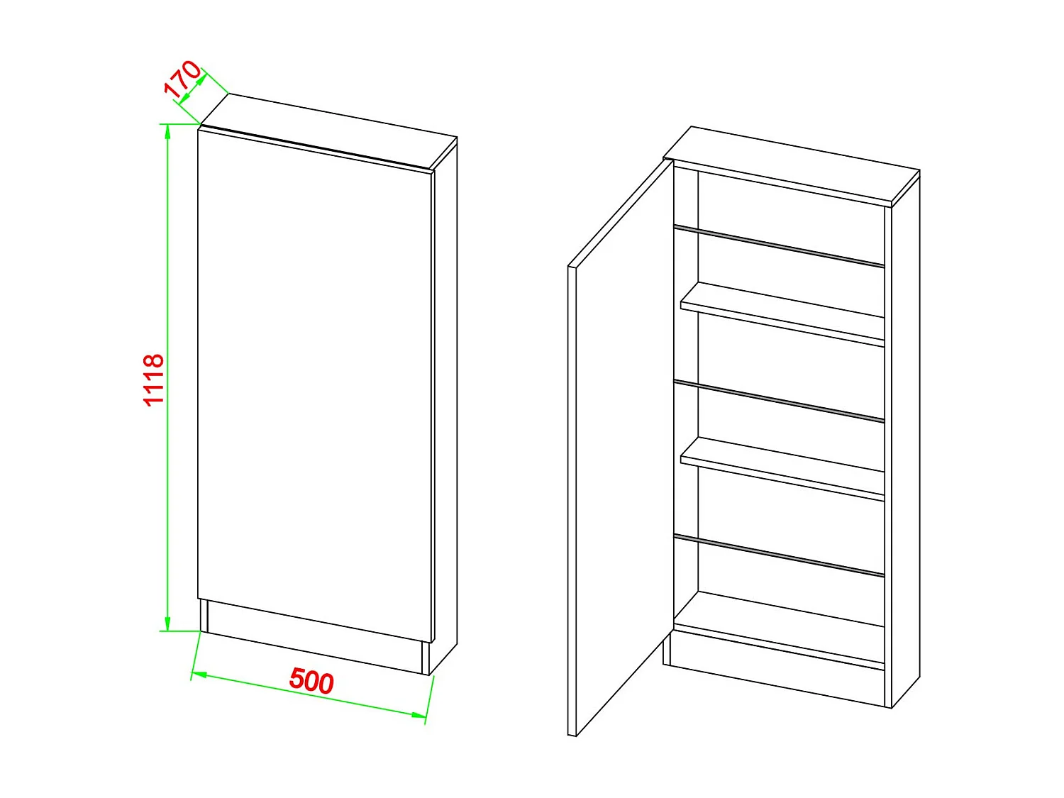 Shoe Cabinet Scaffale Fulisa L