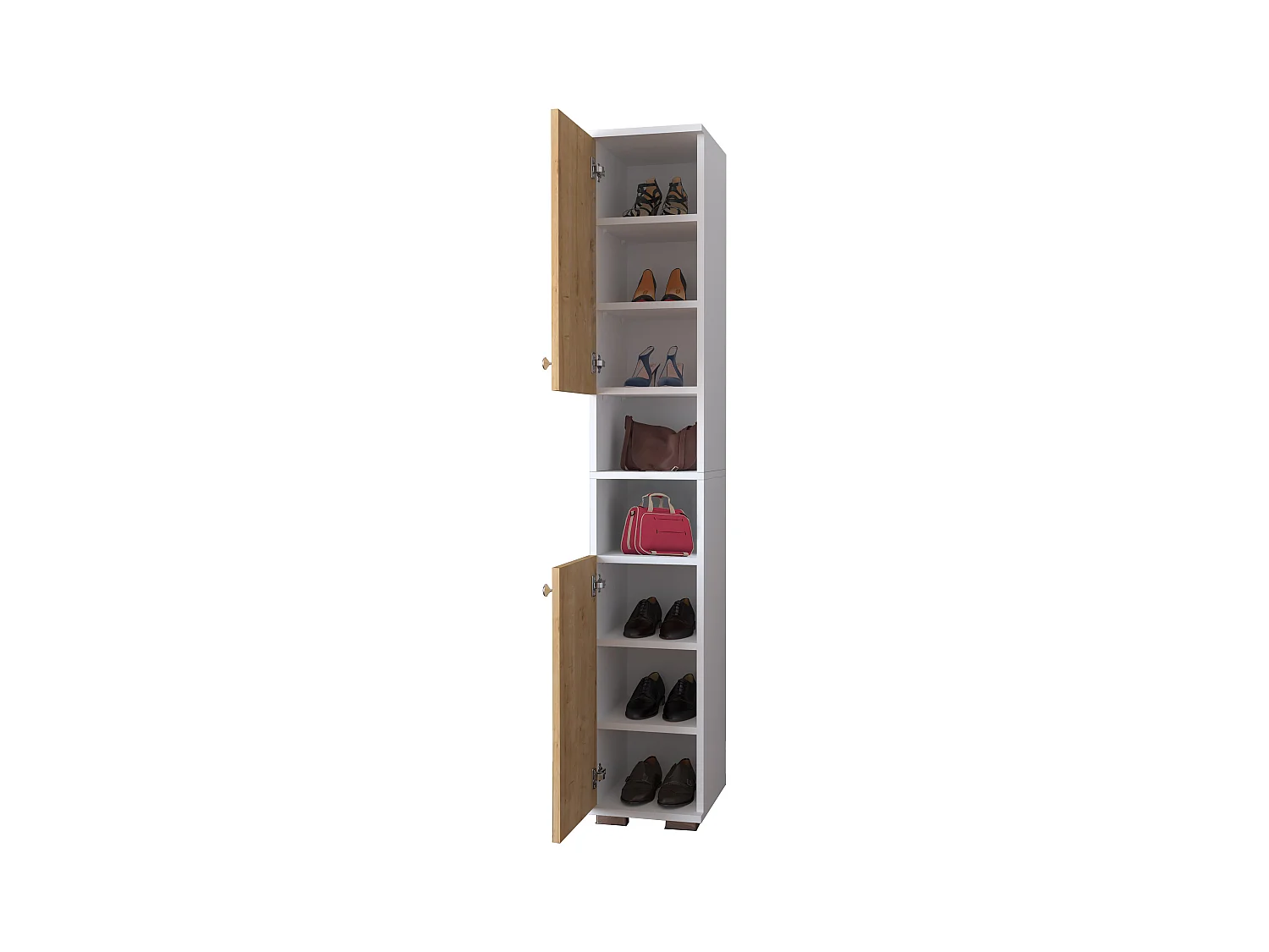 Holz schmaler Schuhschrank Dielenmöbel Gados  M
