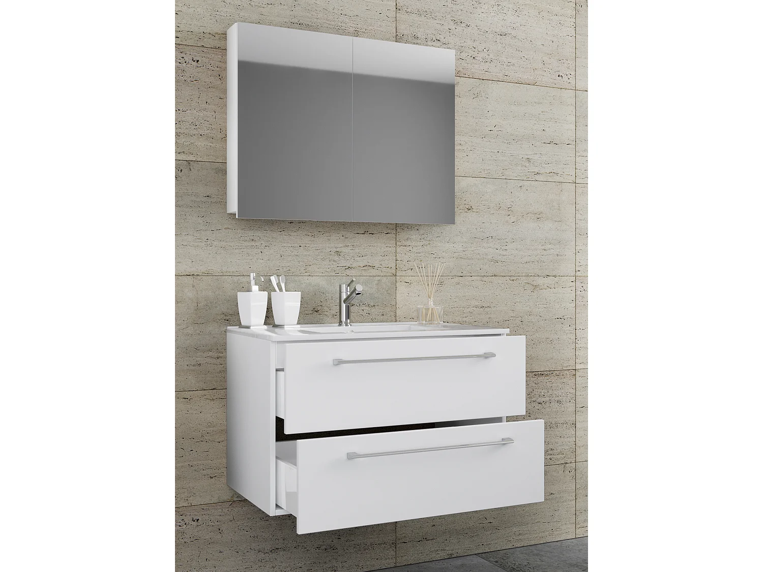 Gruppo lavabo 3 pezzi Lavabo Badinos SP