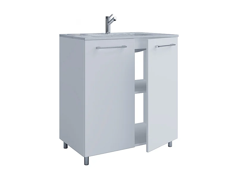 2 stuks wastafel Badinos deur