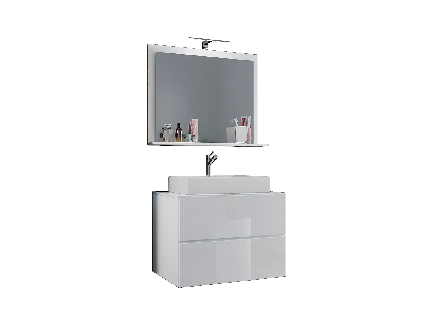 3-tlg. Waschplatz Waschtisch Lendas M Schublade