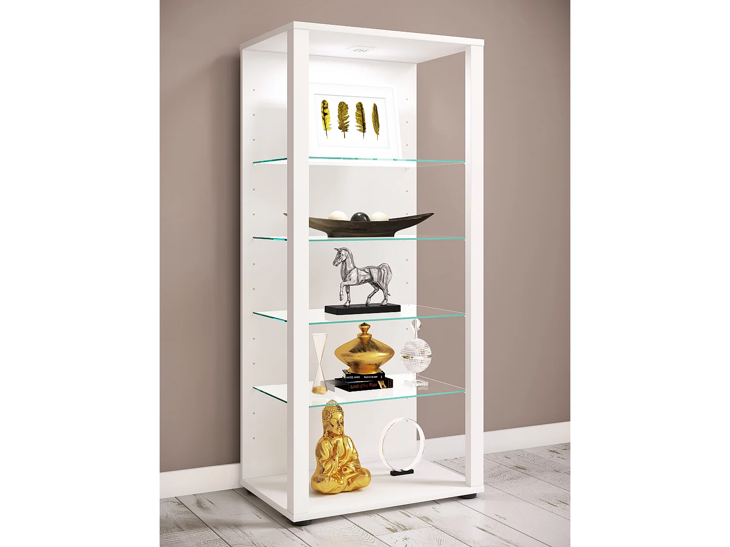 Armário em pé Glasol Branco A. 115 x L. 52 x P. 35 cm