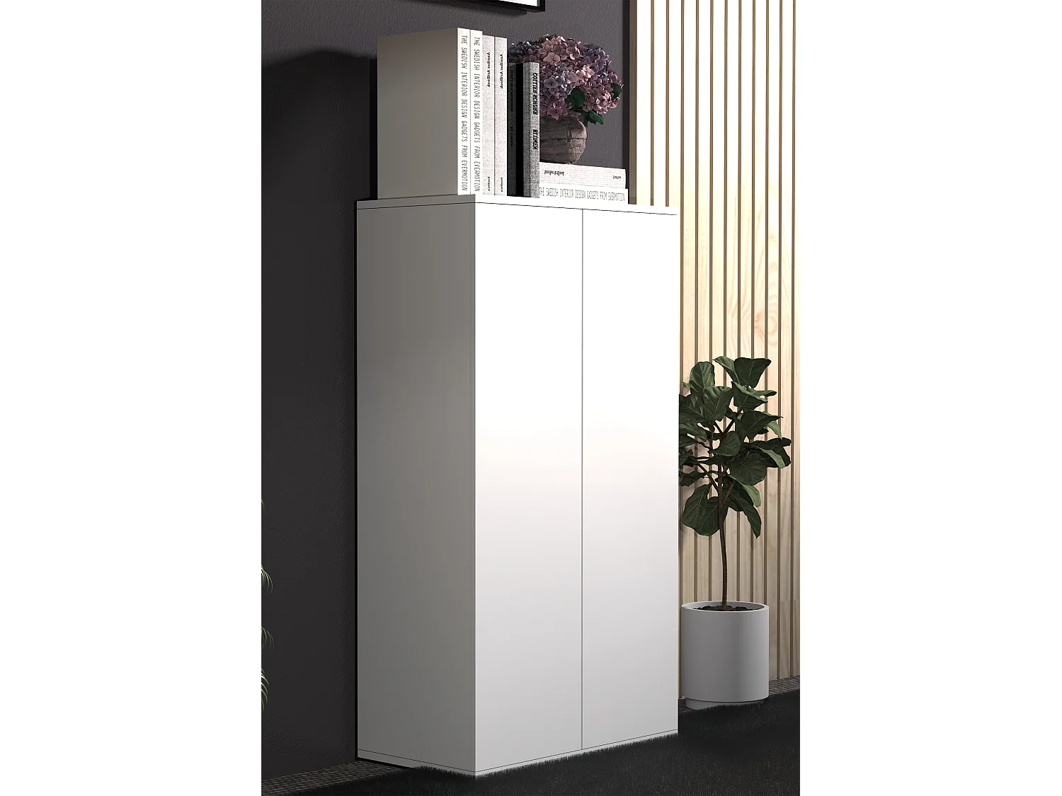 Chest of drawers & sideboards Dalosa White H. 108 x W. 60 x D. 32 cm
