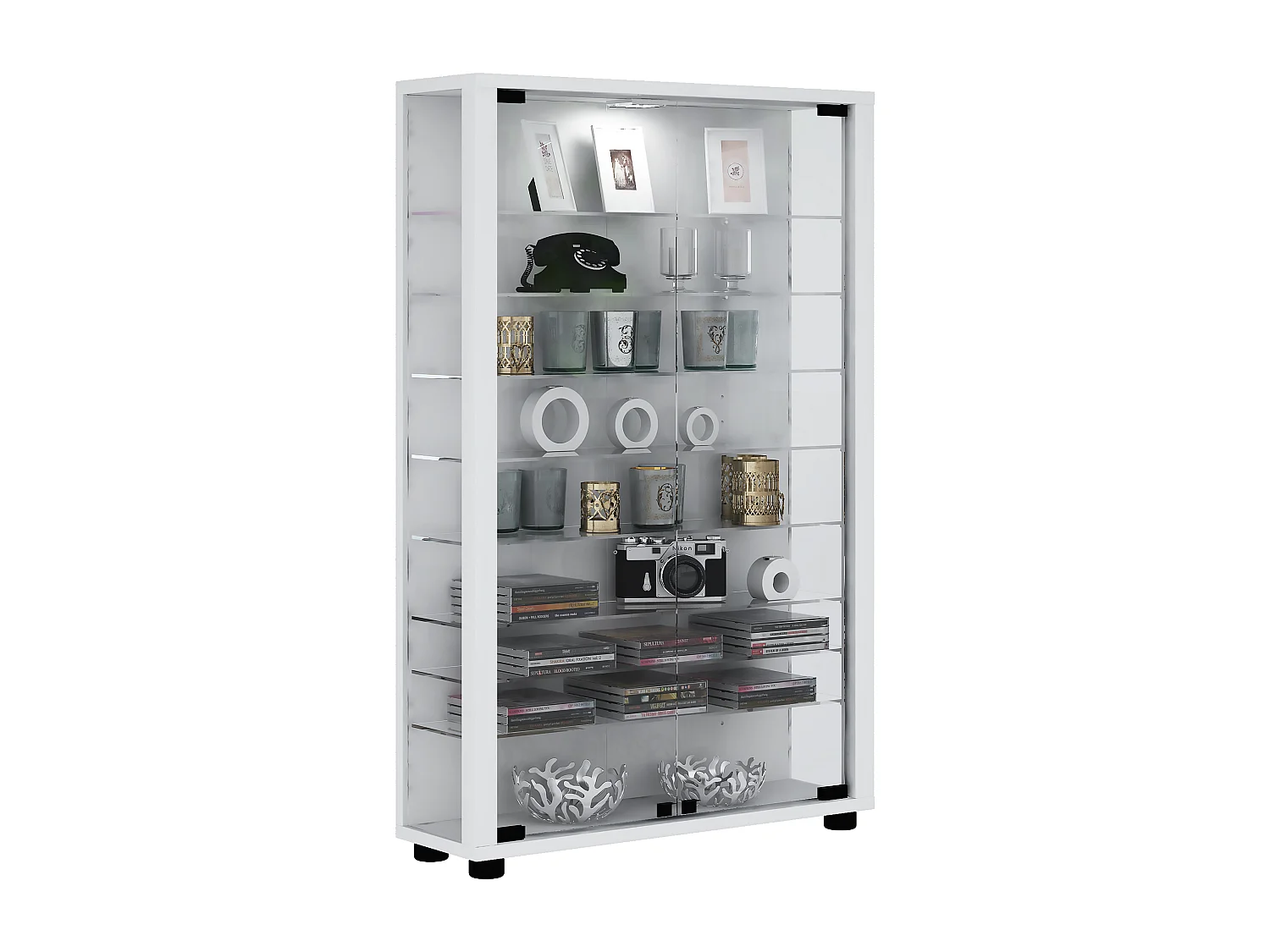 Standing cabinet Lumo White H. 90 x W. 59 x D. 18 cm