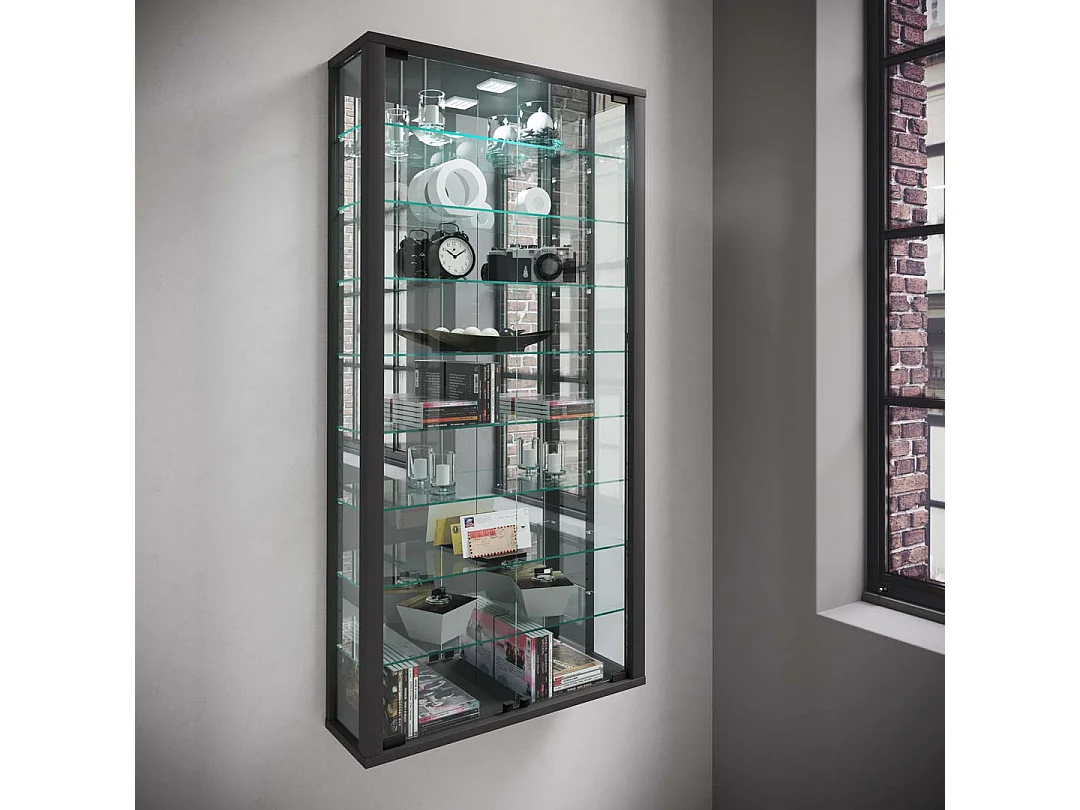 Wandvitrine Glasvitrine Vitrosa Maxi Spiegel