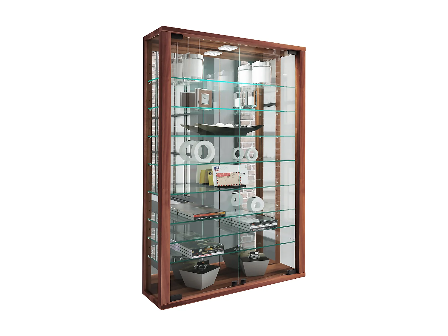Wandvitrinekast Glazen vitrine Vitrosa Spiegel