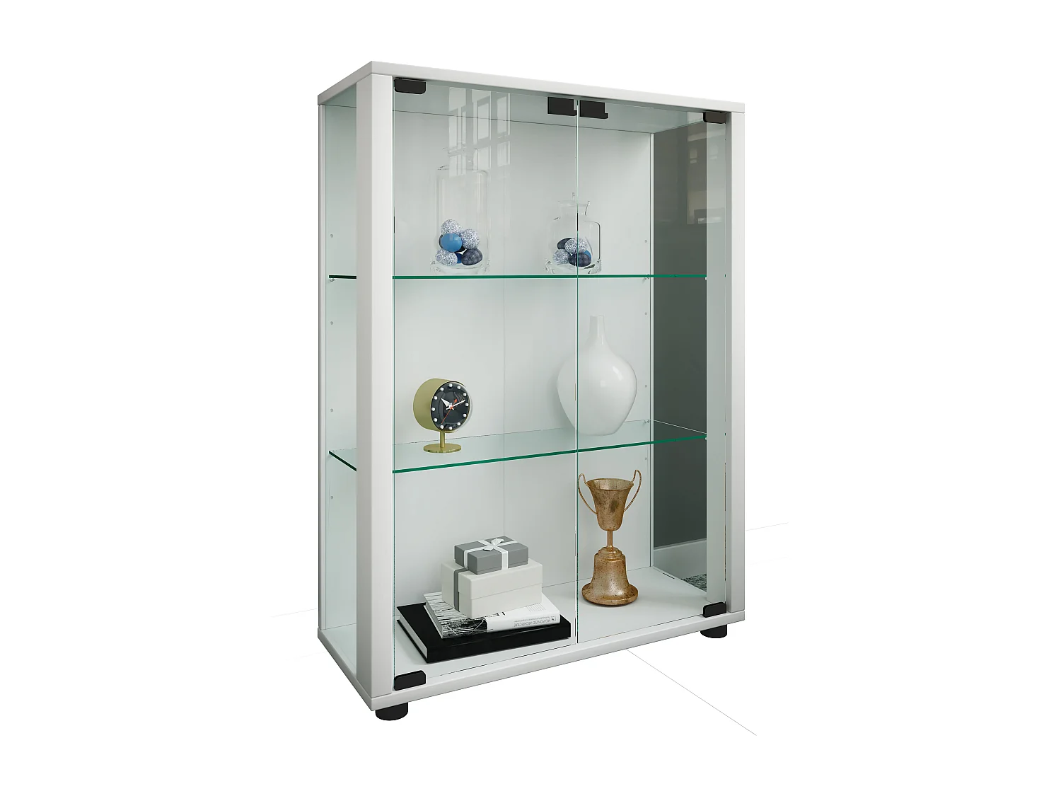 Holz Glas Stand Vitrine Sammelvitrine Sintalo
