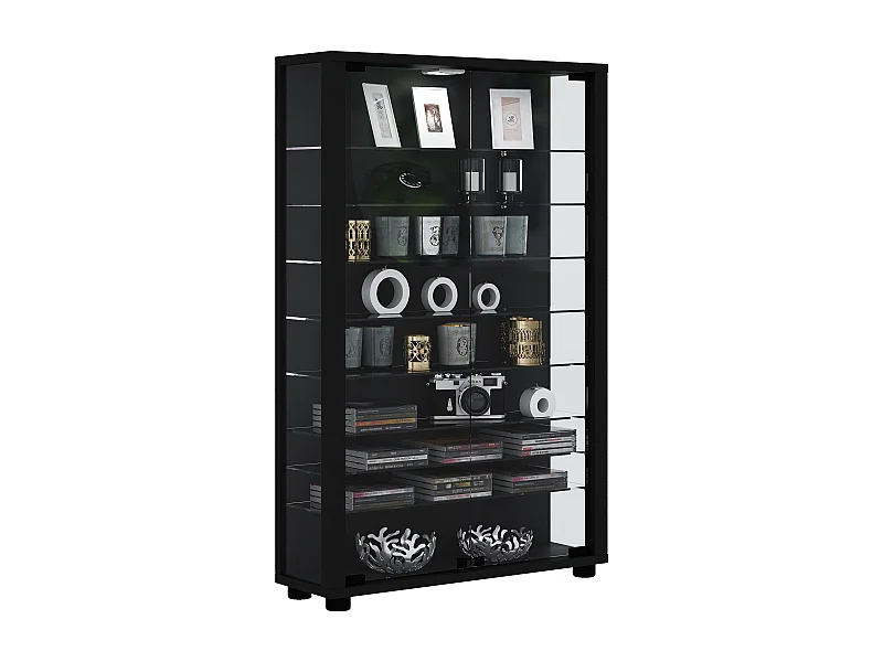 Holz Glas Stand Vitrine Sammelvitrine Lumo Mini