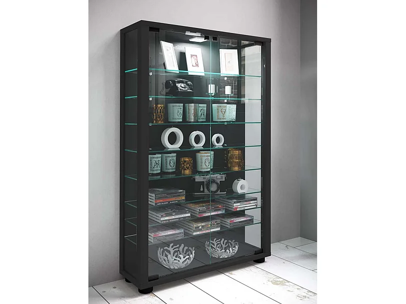 Standing cabinet Lumo Black H. 90 x W. 59 x D. 18 cm