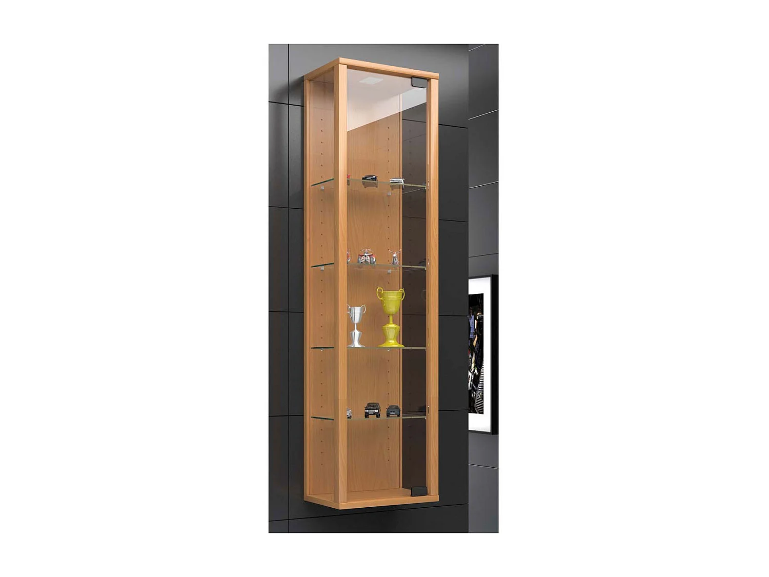 Wandvertoningskast hangvitrine Stano Mini