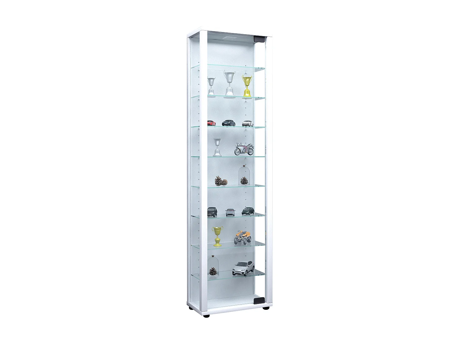Standing cabinet Edana White H. 115 x W. 33 x D. 18 cm