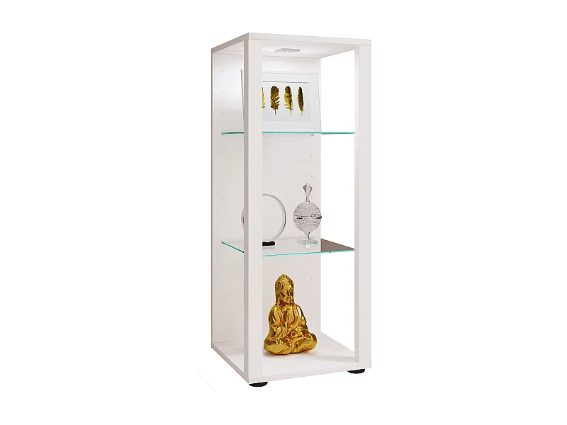 Standing cabinet Glasol White H. 90 x W. 35 x D. 35 cm