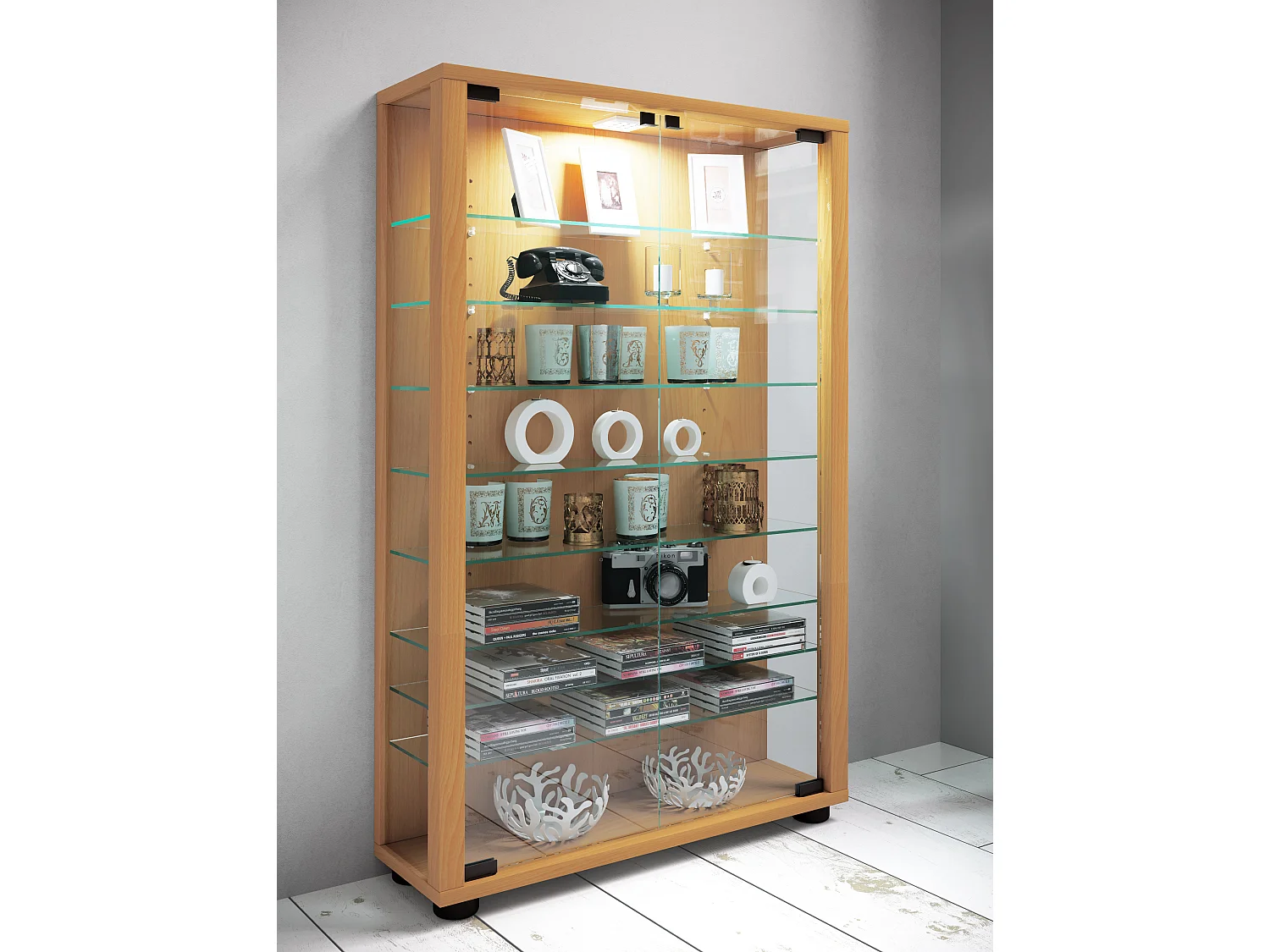 Armário em pé Lumo Livro A. 90 x L. 59 x P. 18 cm