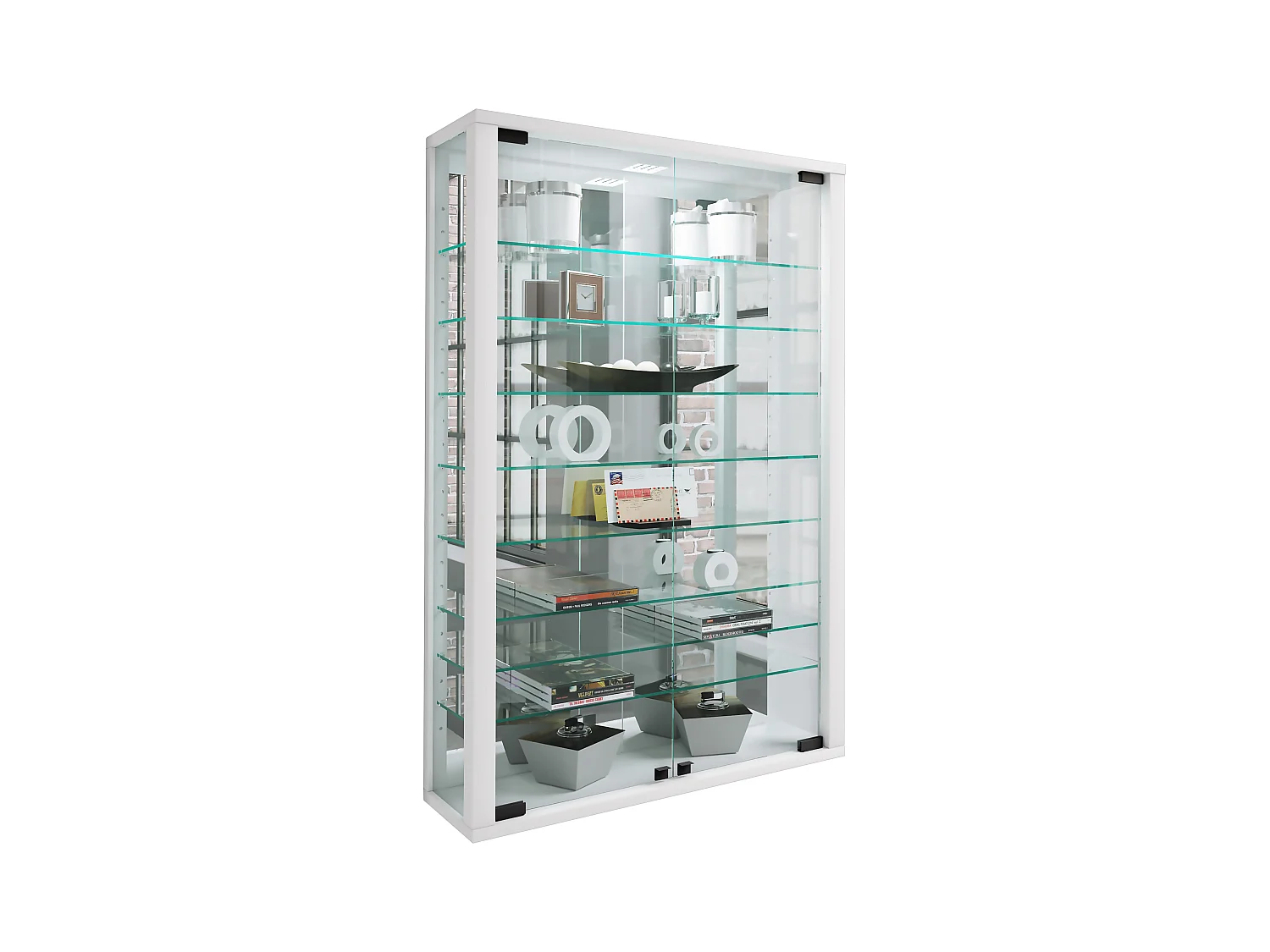 Wandvitrinekast Glazen vitrine Vitrosa Spiegel