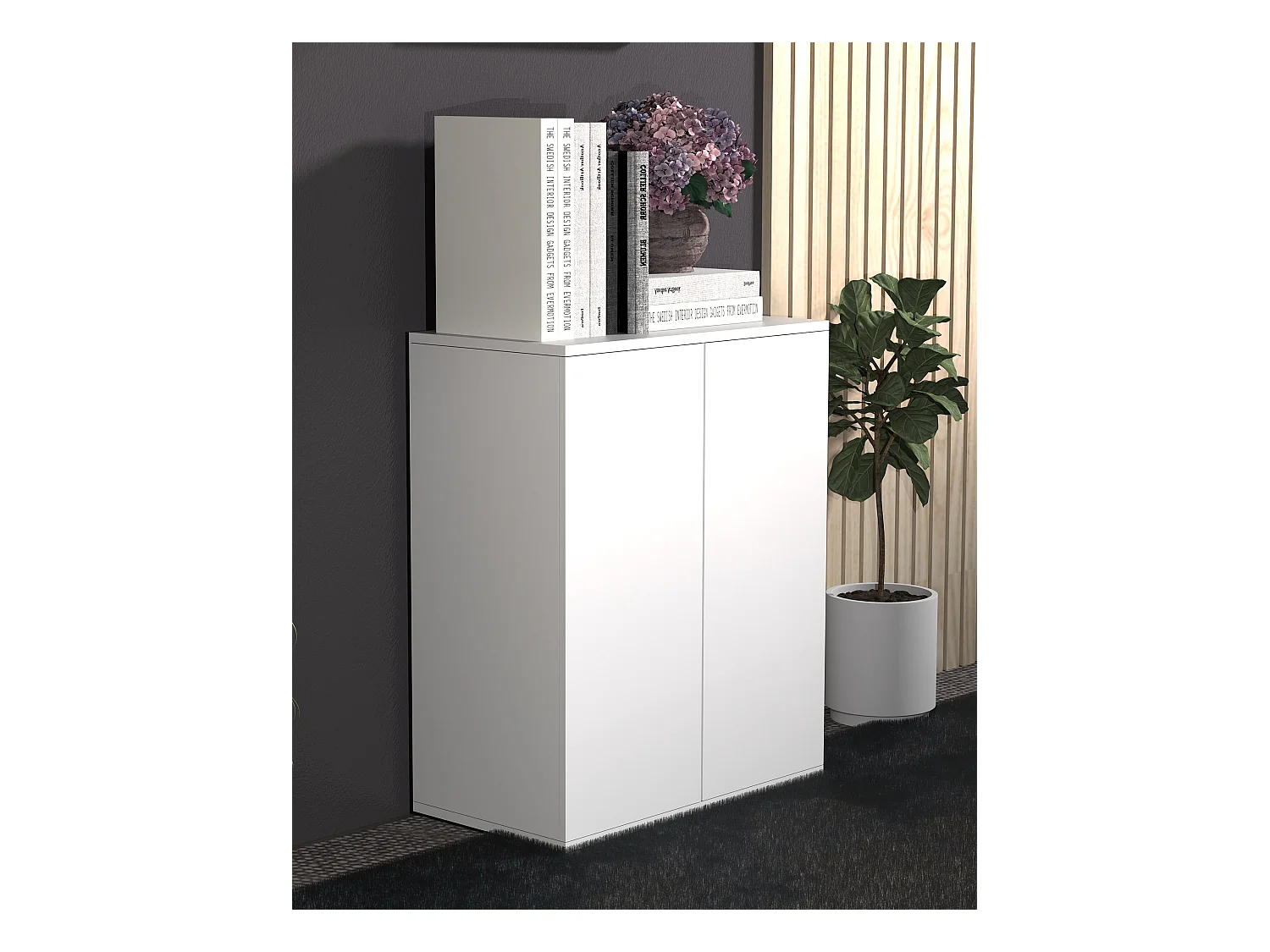 Holz Kommode Sideboard Anrichte Dalosa 2 Drehtüren