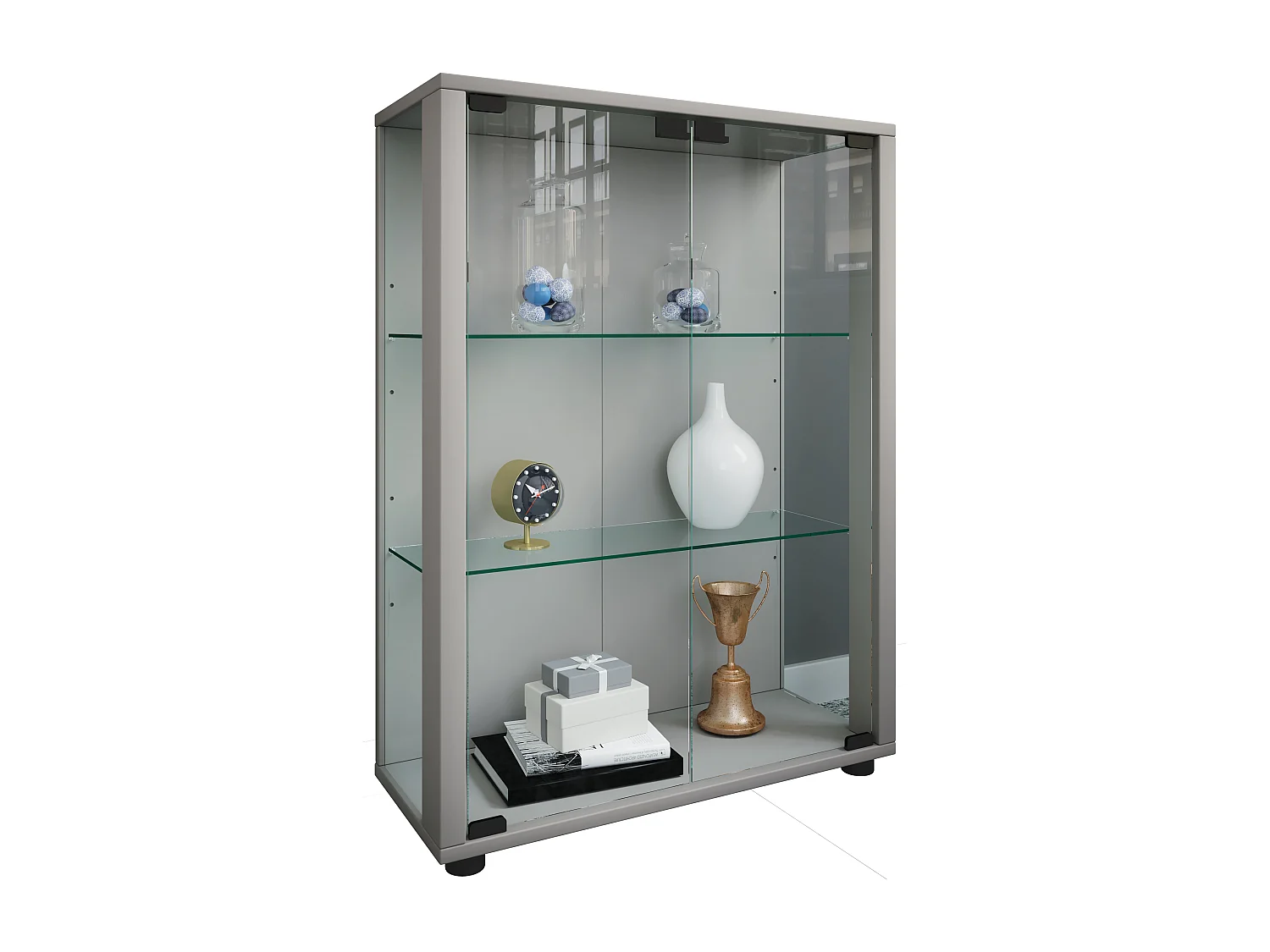 Holz Glas Stand Vitrine Sammelvitrine Sintalo