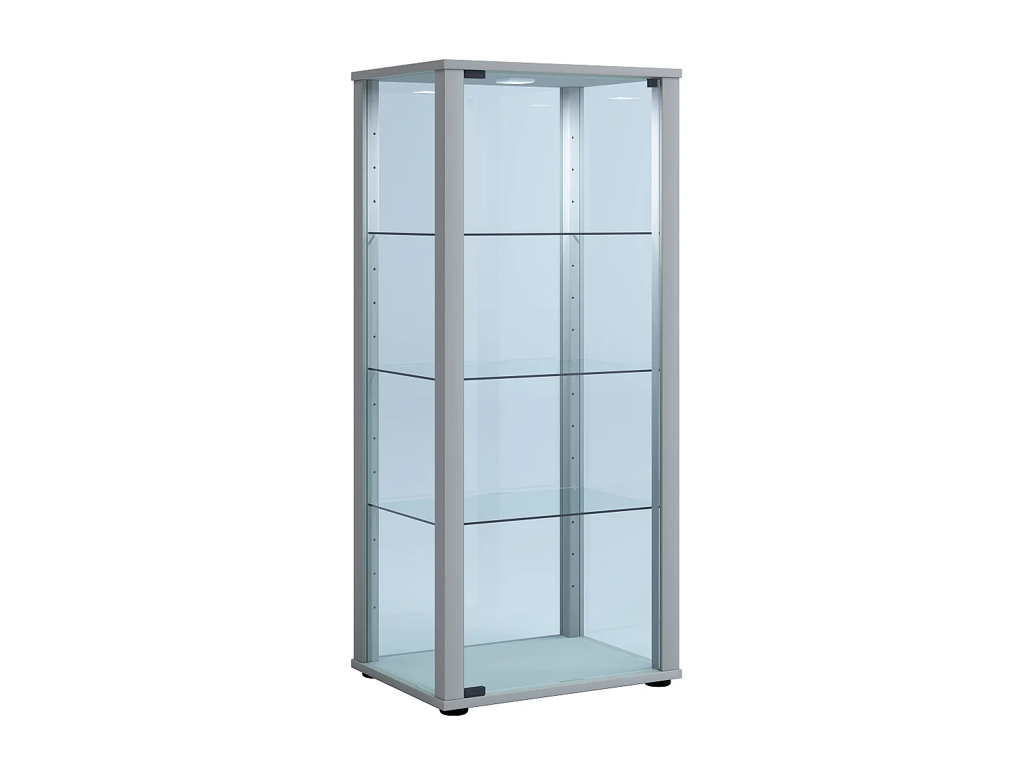 Standing cabinet Kavisa Silver H. 115 x W. 50 x D. 38 cm