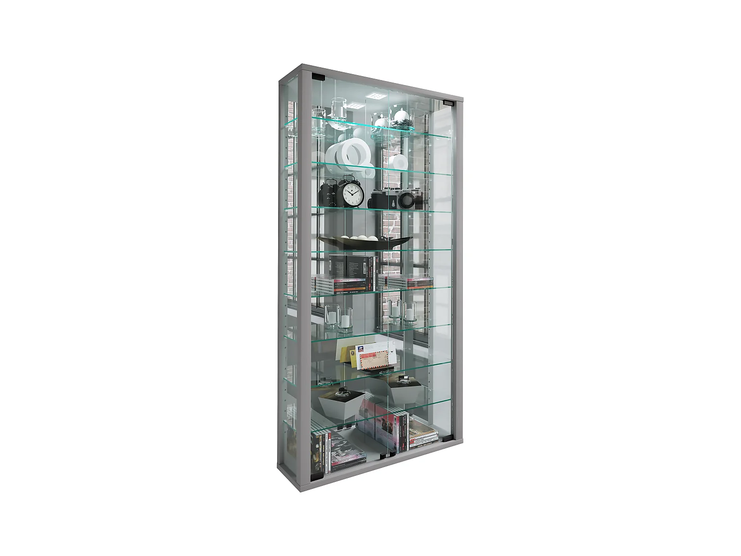 Wandvitrinekast Glazen vitrine Vitrosa Spiegel