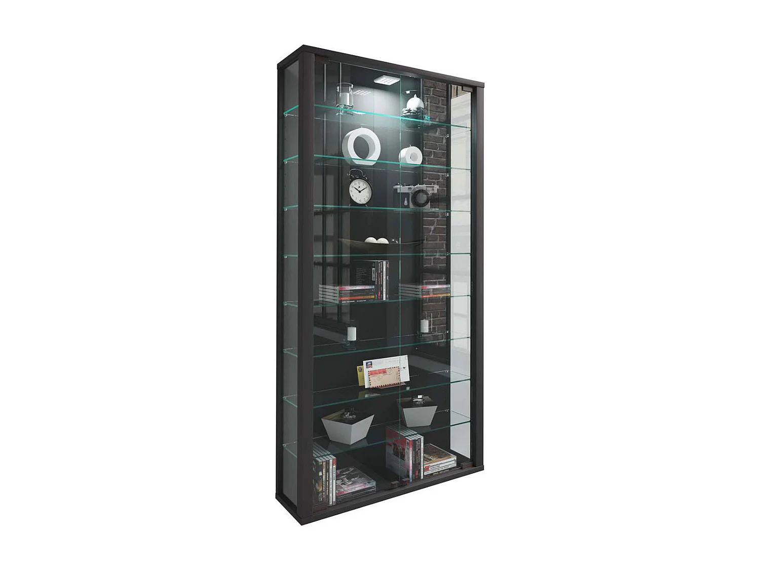 Houten Glas Stand Showcase Lumo Maxi