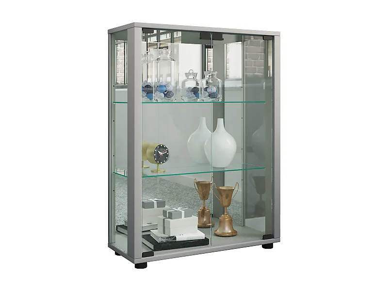 Glas Stand Vitrine Sammelvitrine Sintalo Spiegel