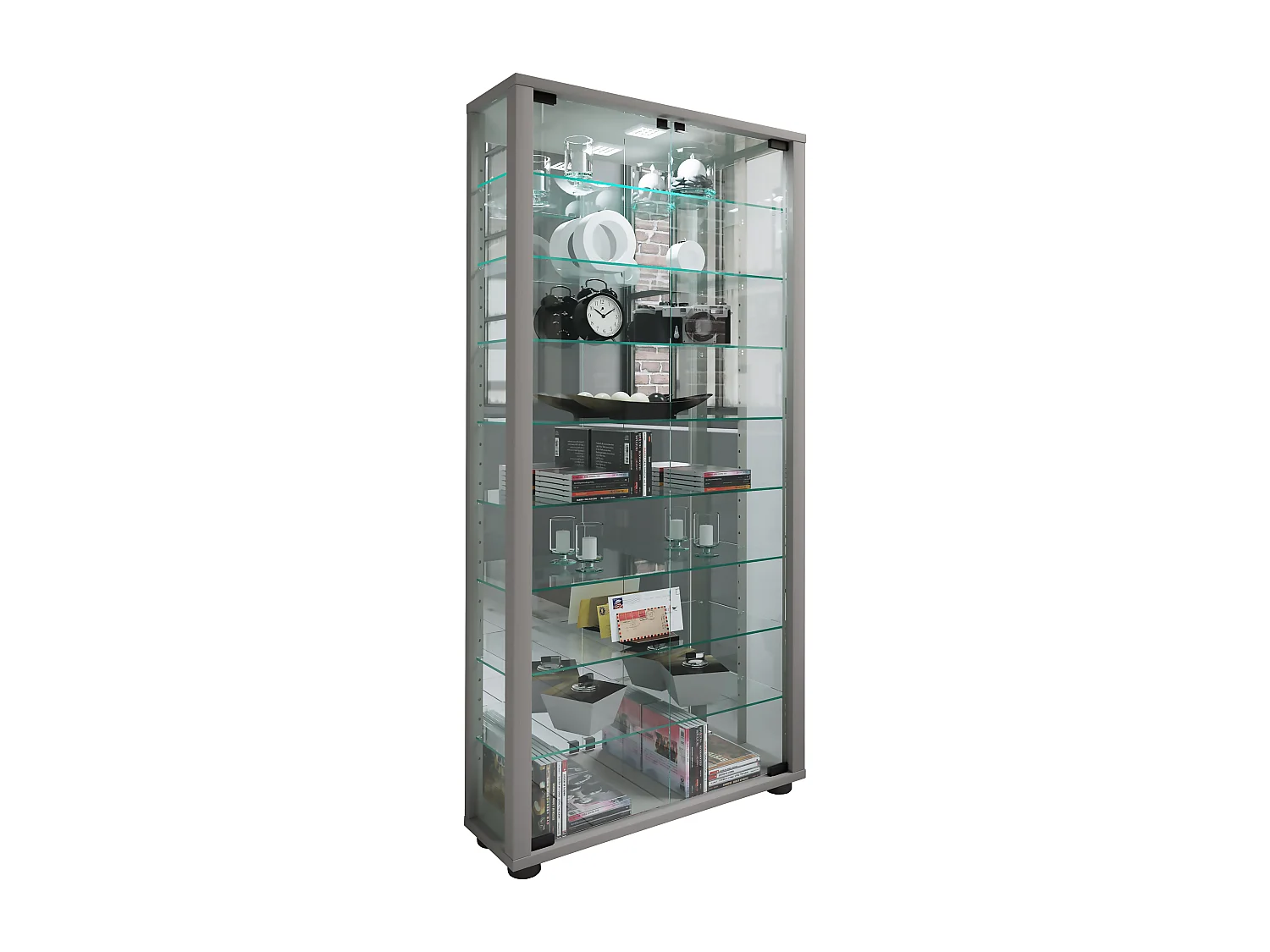Vetro Stand Showcase Lumo Maxi Specchio