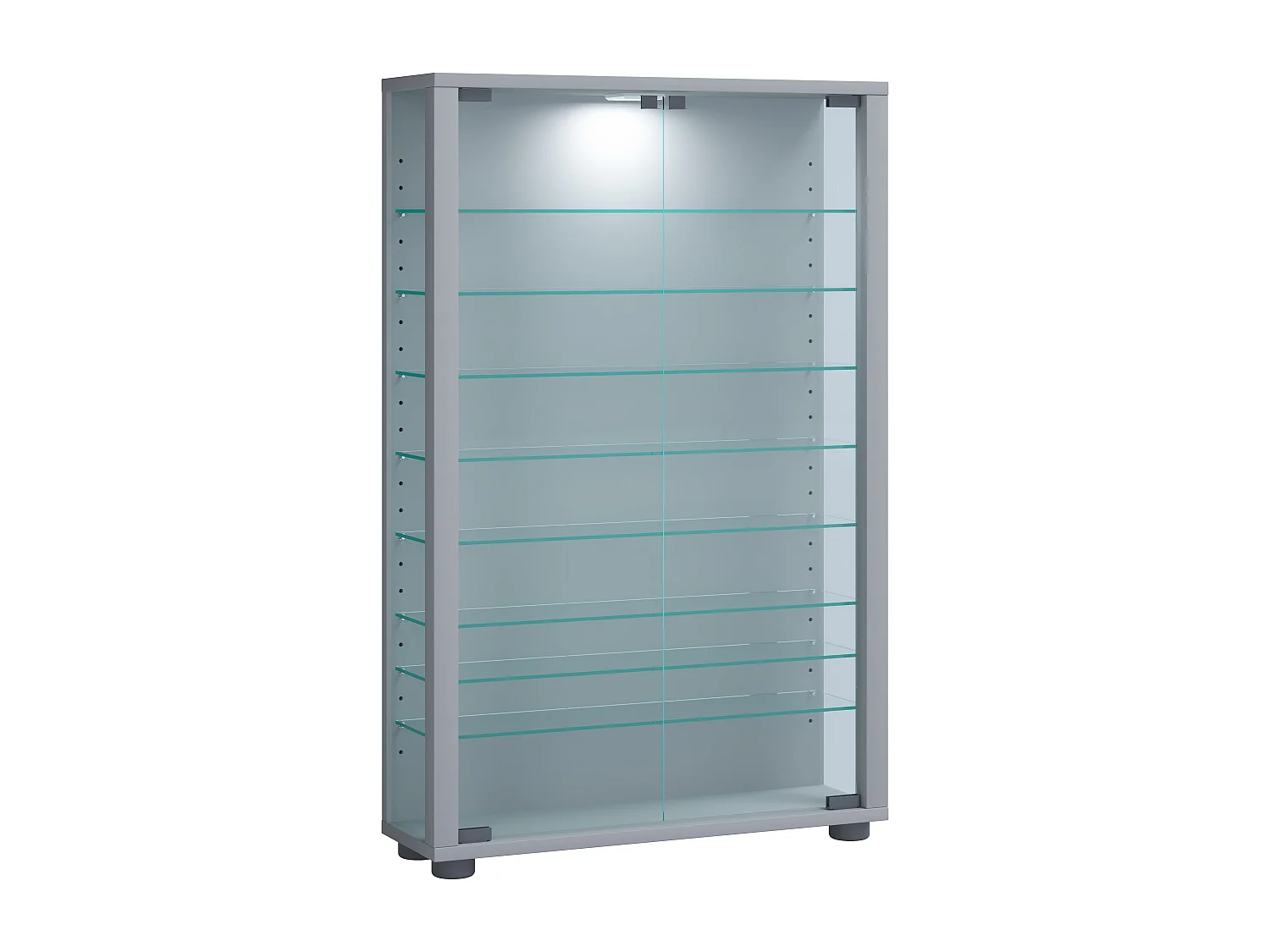 Holz Glas Stand Vitrine Sammelvitrine Lumo Mini