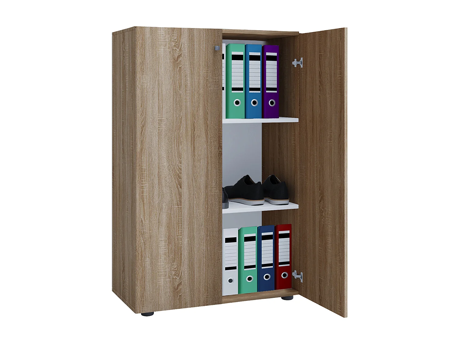 Büroschrank Bücher Ordner Aktenschrank Lona 3fach