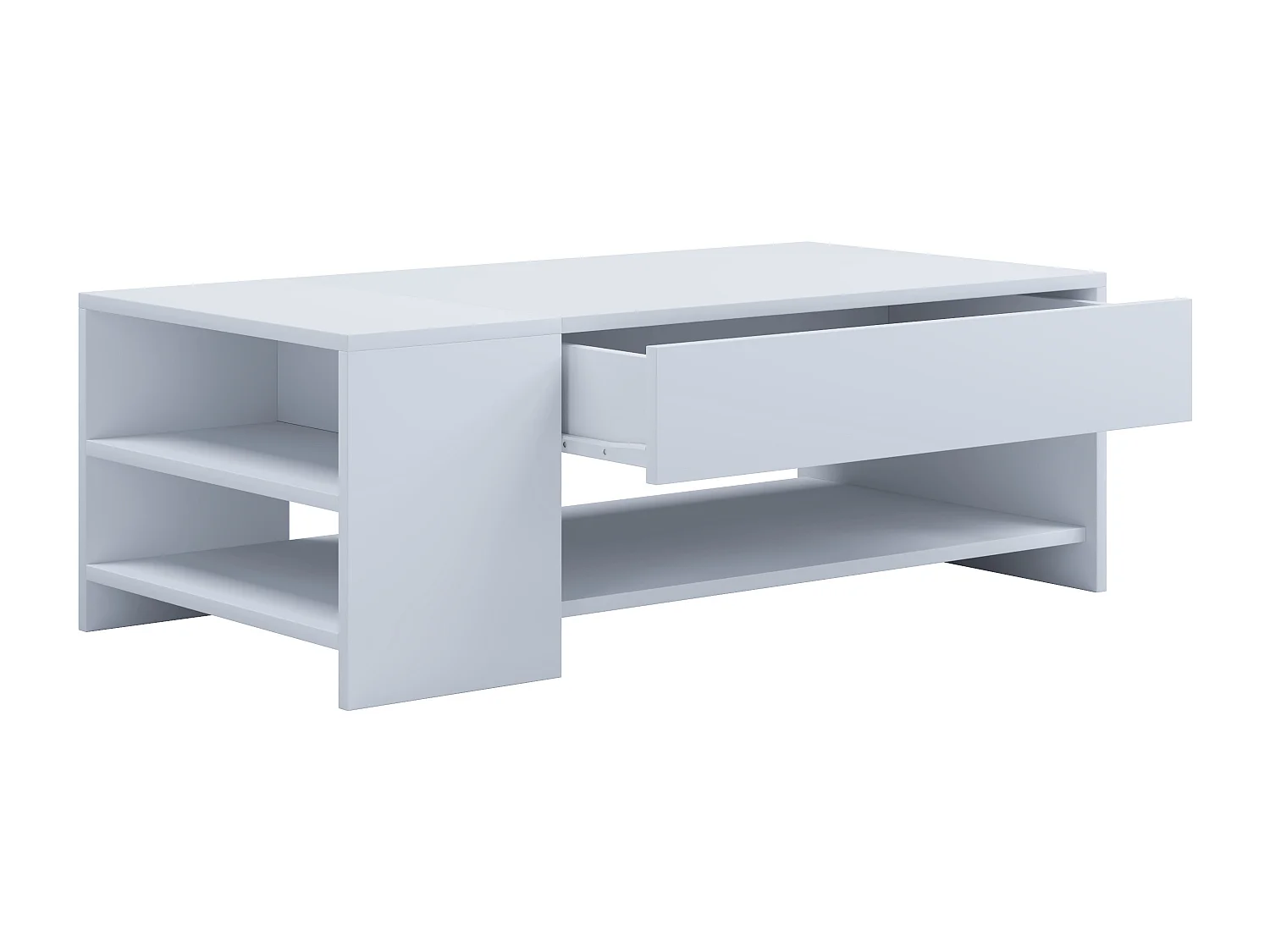 Side table & coffee table Tindus White / White H. 35 x W. 100 x D. 50 cm