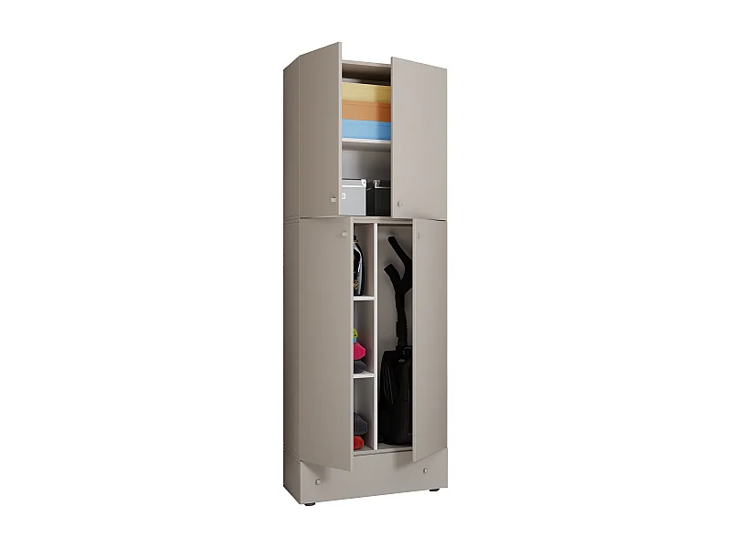 Multi-purpose cabinets Lona Gray H. 200 x W. 70 x D. 39 cm