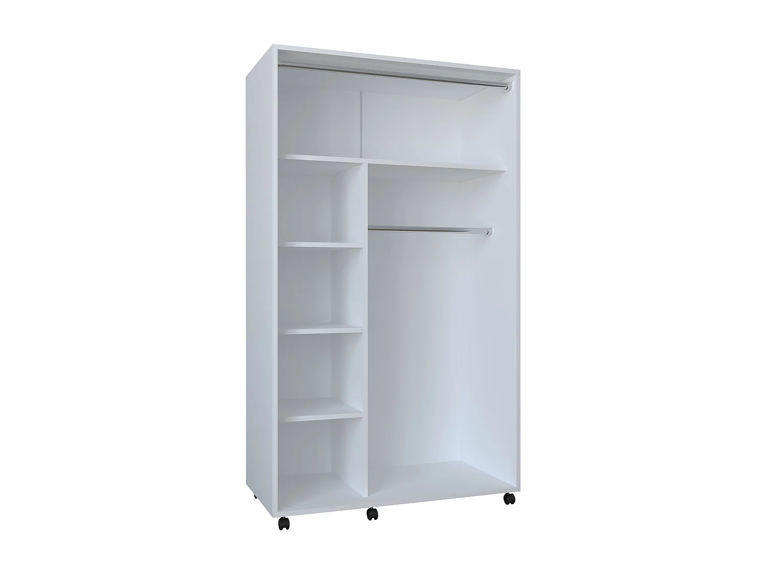 Wardrobe Ostila White H. 175 x W. 101 x D. 51 cm