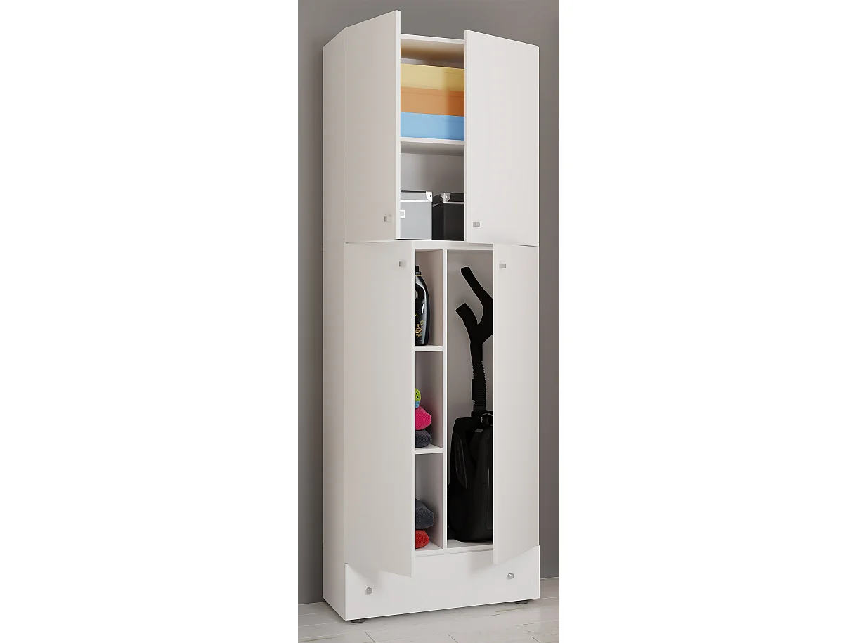 Multi-purpose cabinets Lona White H. 200 x W. 70 x D. 39 cm