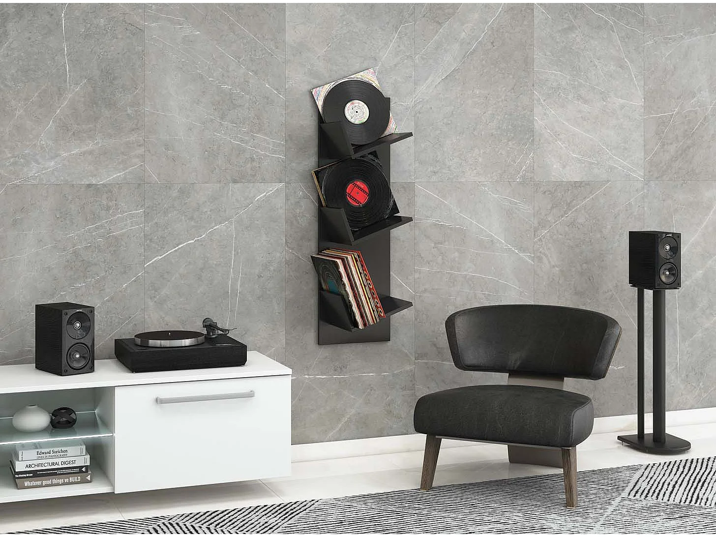 Records LP Hanging Wall Shelf Sulda