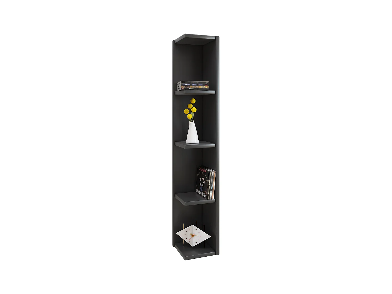 Stand Rack Honsa Black H. 97 x W. 15 x D. 17 cm