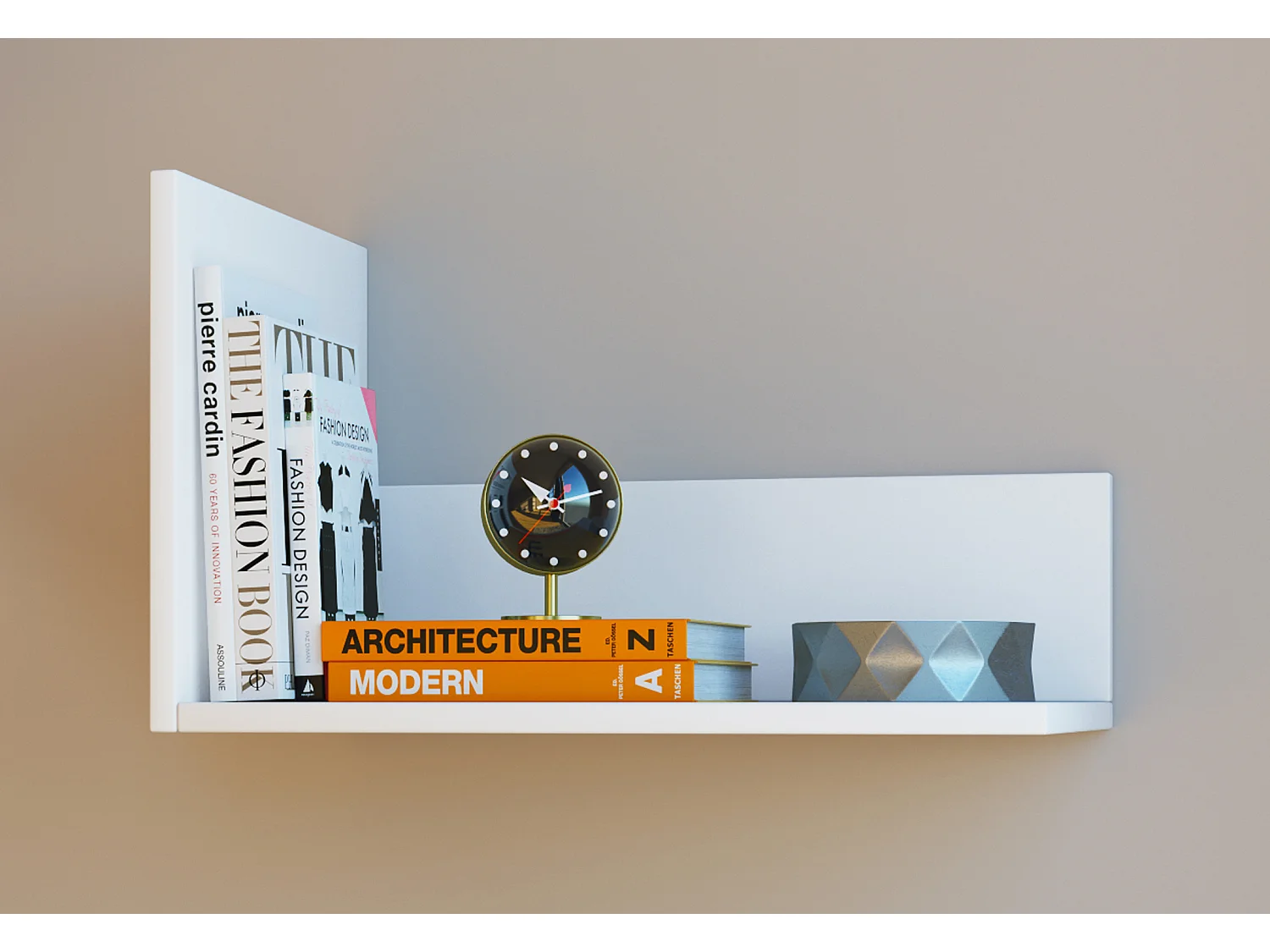 VCM Bois Étagère murale Étagère suspendue Board Blisa (Blanc)