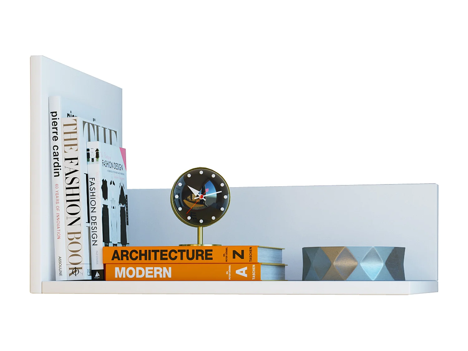 VCM Bois Étagère murale Étagère suspendue Board Blisa (Blanc)