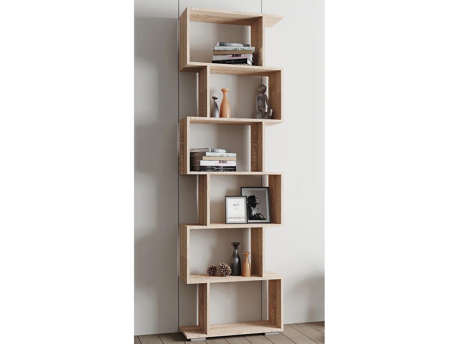 Stand Rack Palusa Sonoma Oak H. 196 x W. 60 x D. 24 cm