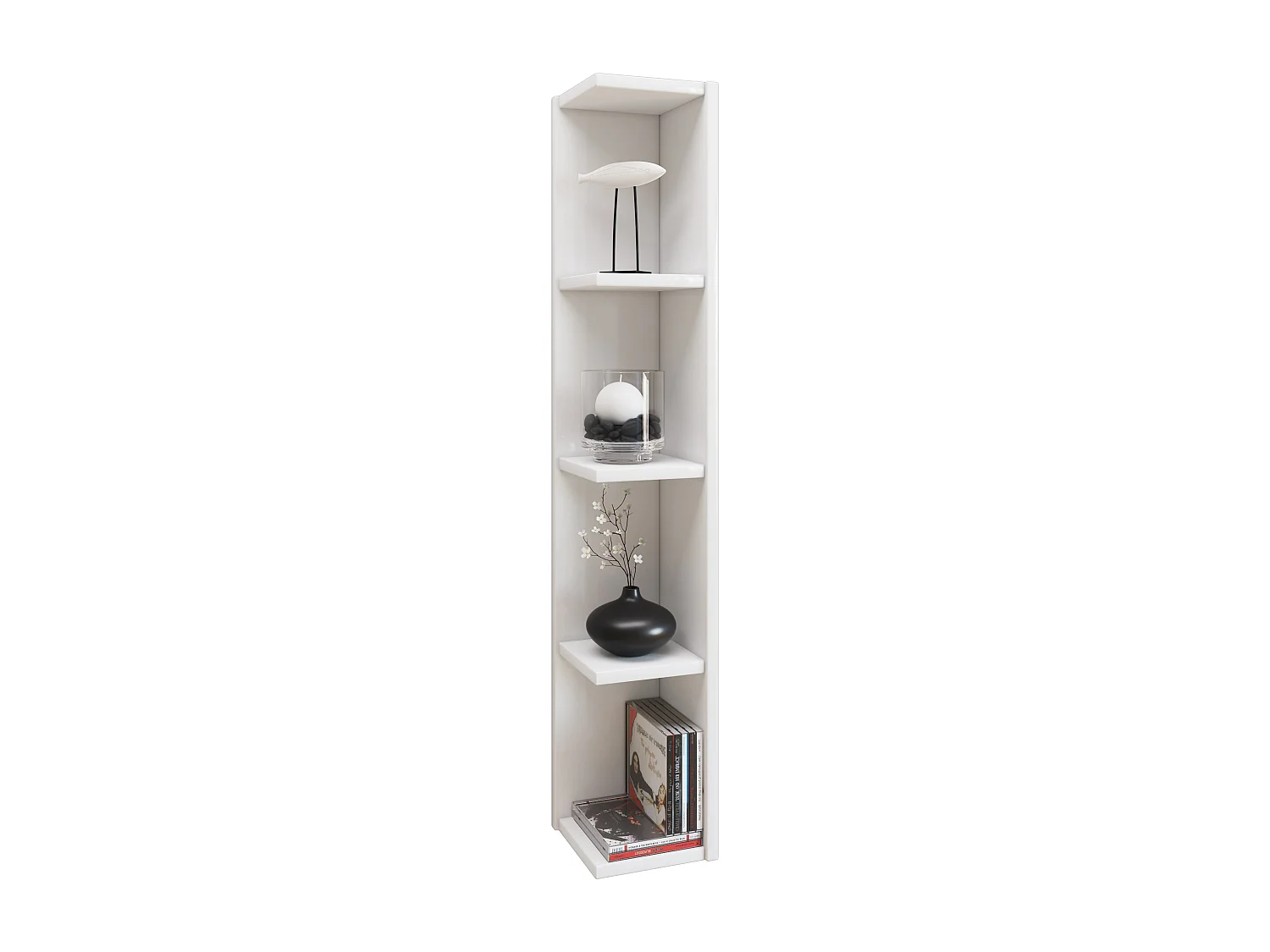 Stand Rack Honsa White H. 97 x W. 15 x D. 17 cm