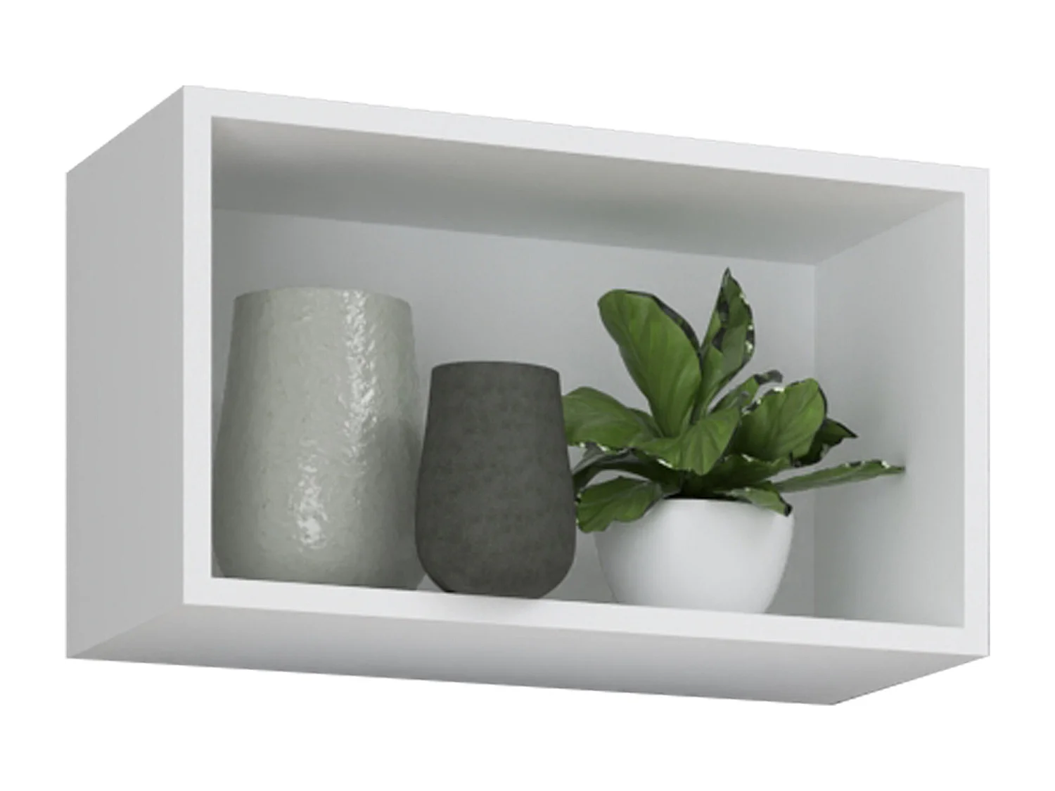 Wall Rack Arila White H. 30 x W. 50 x D. 28 cm