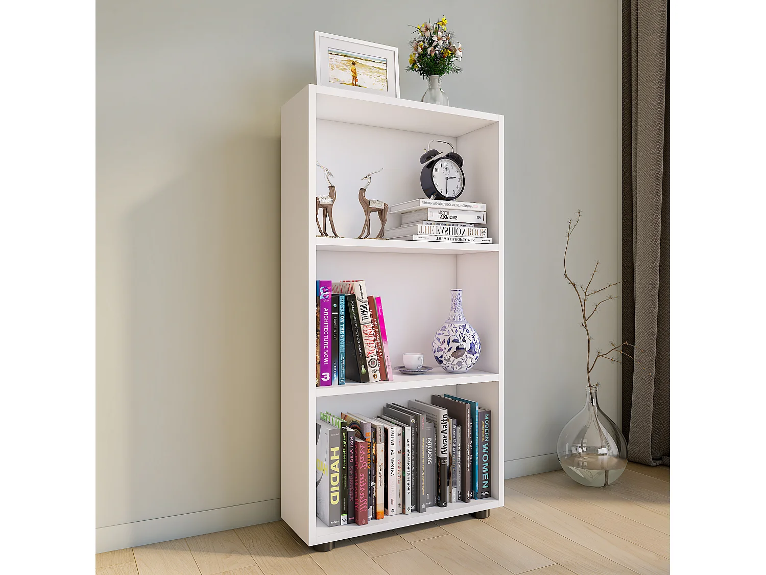 Stand Rack Bulas White H. 108 x W. 56 x D. 20 cm